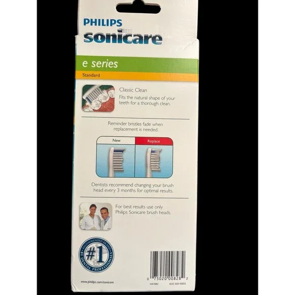 PHILIPS Sonicare E-Series Standard Replacement Brush Heads 2-Pack - Picture 3 of 7